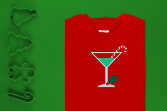 Christmas Cocktail Embroidery