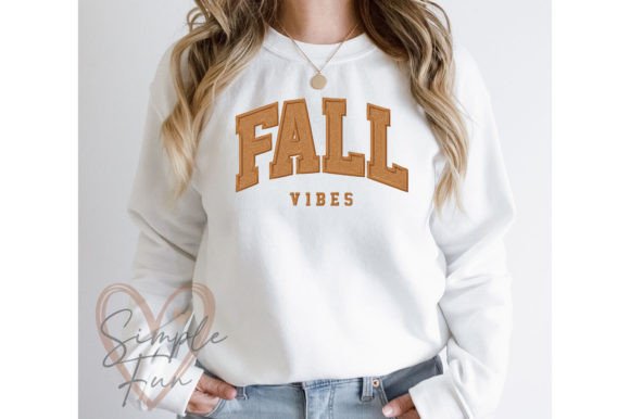 Fall Vibes Applique Embroidery Design