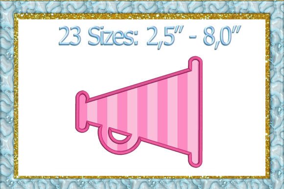 Megaphone Applique Embroidery