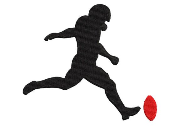 Scorer Rugby Player Embroidery Digitize