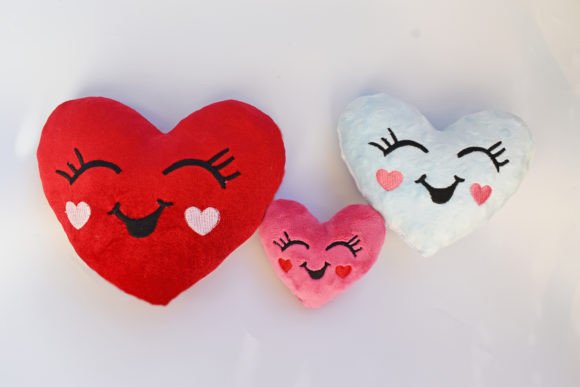 Valentine Heart Stuffie ITH Embroidery