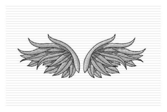 Wings Angel Embroidery